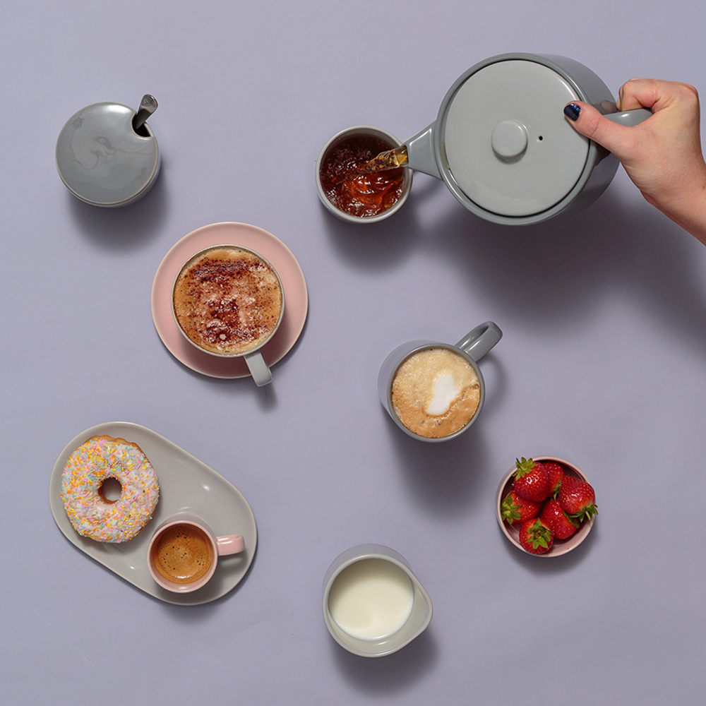 Тарелка сервировочная cafe concept 19,6х12,5 см темно-серая
