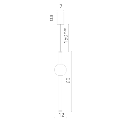 Подвесной светильник Divinare CLIFF 1125/01 SP-10, 1хLED