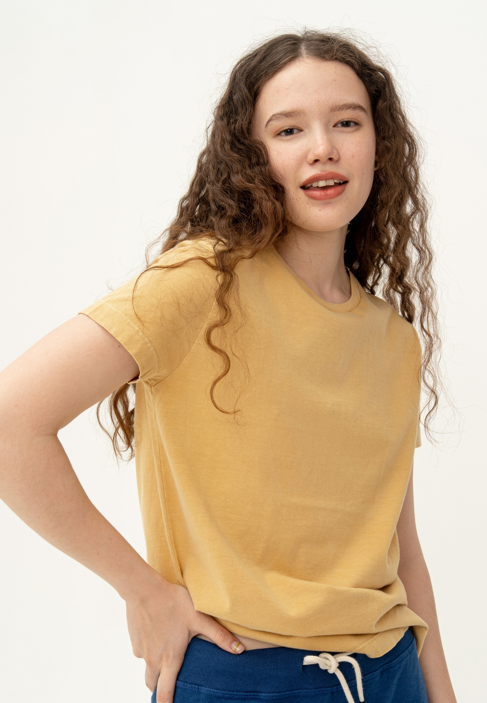 Футболка Bowery NYC однотонная Honey