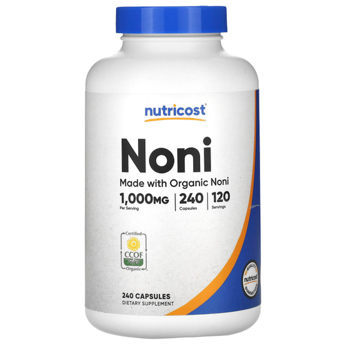 Nutricost, Нони, 240 капсул (500 мг в каждой капсуле)