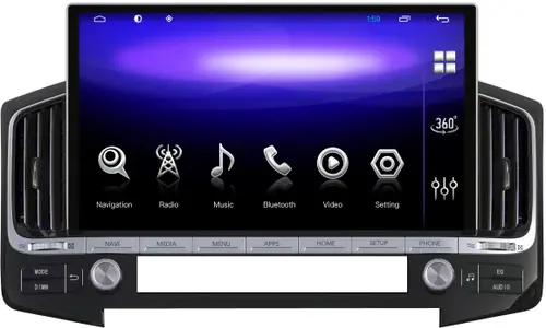 Магнитола для Toyota Land Cruiser 200 2015-2021 (с JBL и 360) - Parafar PF567L13 монитор 13.3", Android 13, Быстрая, CarPlay, 4G SIM-слот