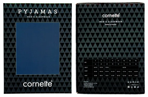 Пижама мужская с длинным рукавом и брюками Cornette 124/271