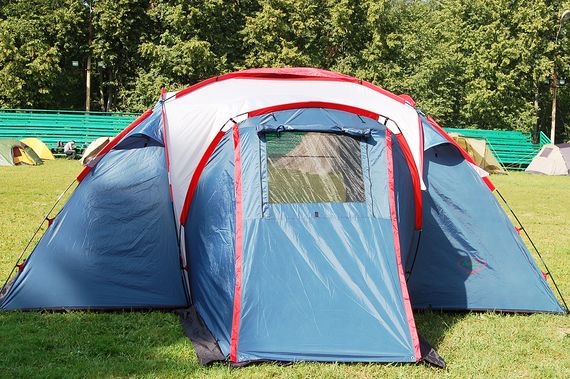 Палатка Canadian Camper SANA 4 PLUS, цвет royal, веранда.