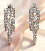 Ювелирные серьги из серебра 925 пробы
