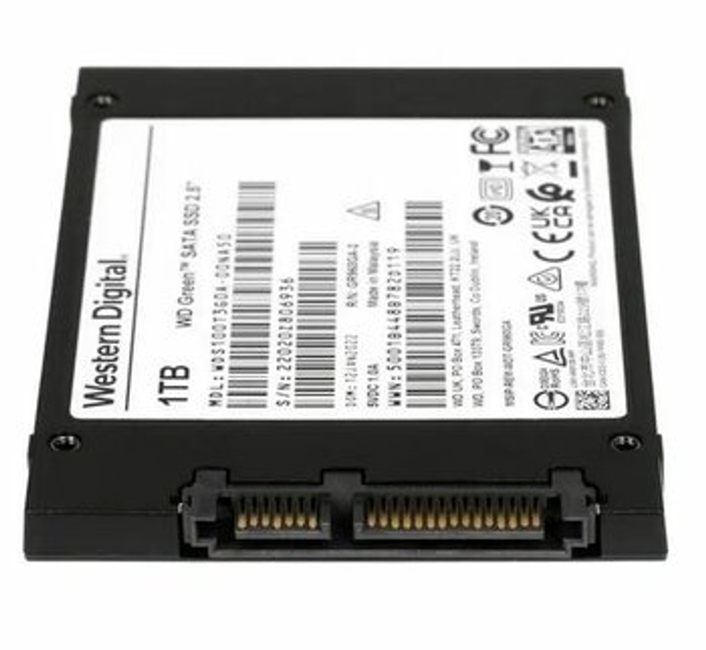 SSD WESTERN DIGITAL WD Green, 1 ТБ, 2.5", SATA, WDS100T3G0A