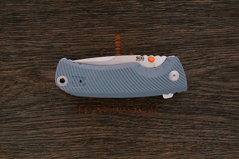 Складной нож SOG Tellus, сталь Cryo 440С, рукоять GRN серый