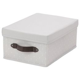 Коробка с крышкой IKEA BLADDRARE (БЛЭДДРАРЕ), Серый с рисунком, 25x35x15 см