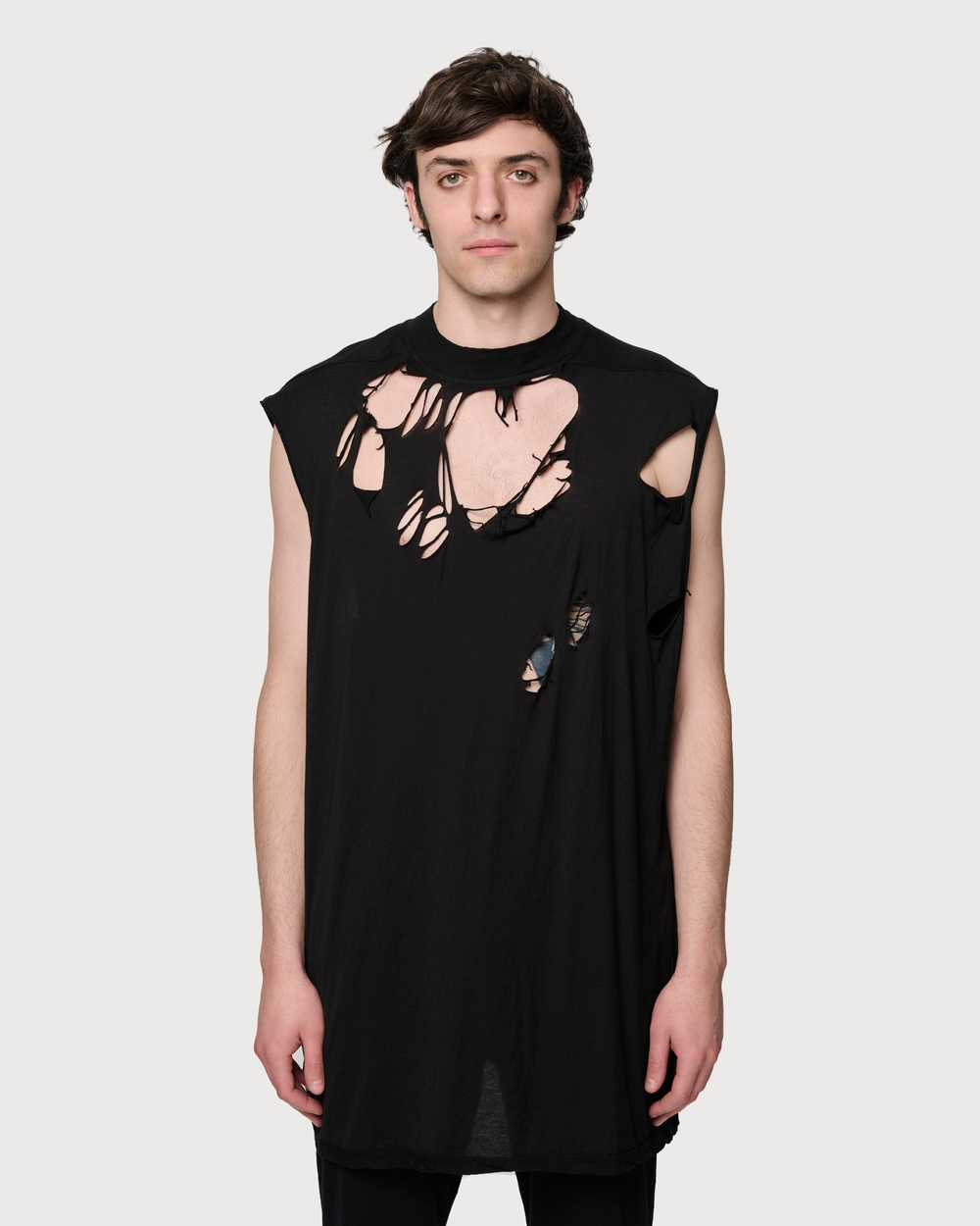 RICK OWENS DRKSHDW ТОП ЧЕРНЫЙ МУЖСКОЙ HOLLYWOOD TARP