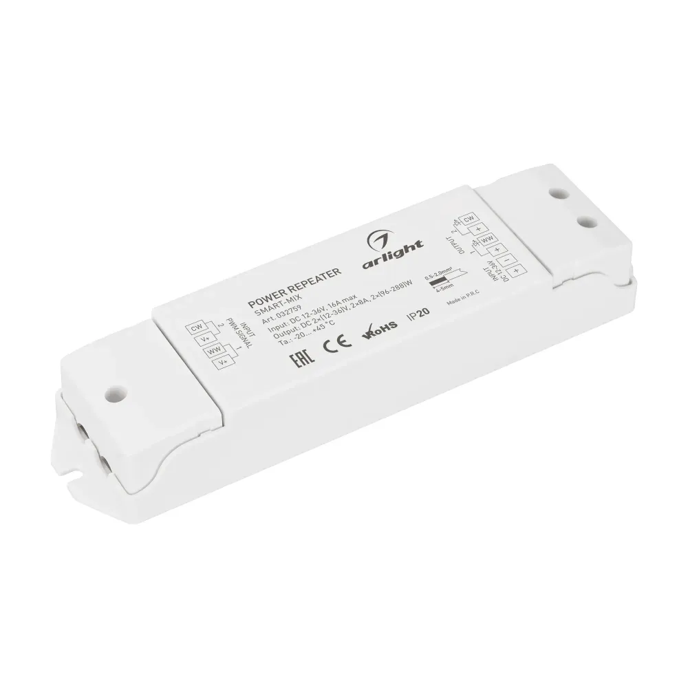 Усилитель SMART-MIX (12-36V, 2x8A) (Arlight, IP20 Пластик, 5 лет) Усилитель SMART-MIX (12-36V, 2x8A) (Arlight, IP20 Пластик, 5 лет)