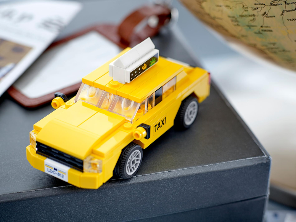 Конструктор Лего Криэйтор Жёлтое такси 40468 | LEGO Creator Yellow Taxi коллекционная модель 124 детали 7+