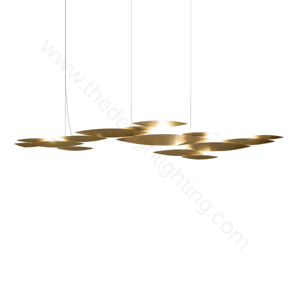 Pendant design lamp Luce Argentati by Terzani (Gold)