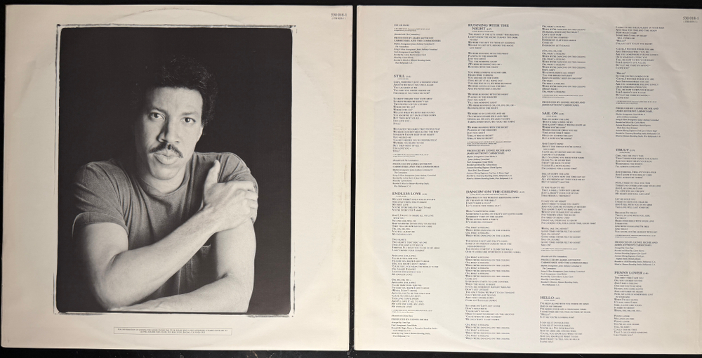 Lionel Richie ‎– Back To Front 2LP (Голландия 1992г.)