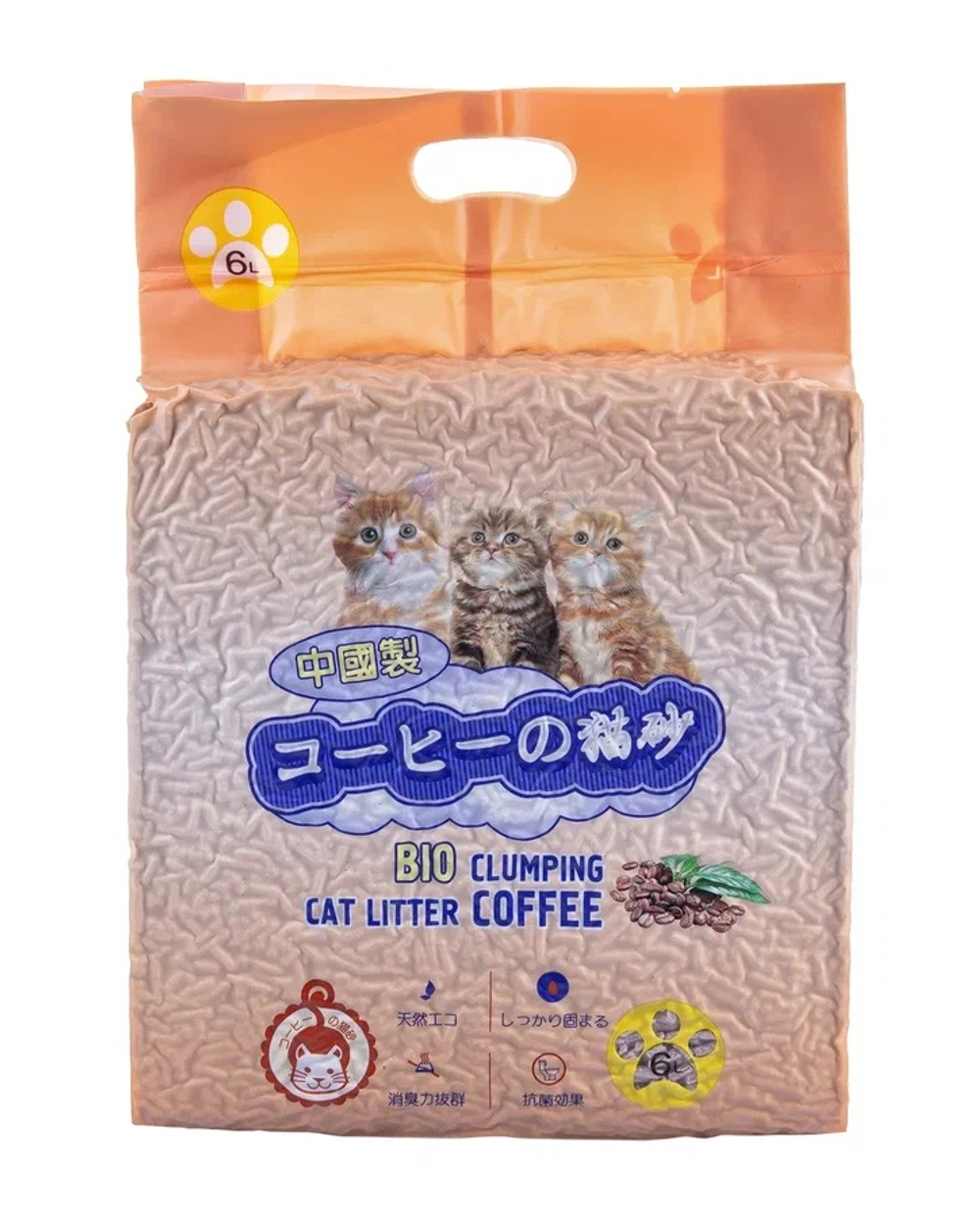 Наполнитель HAKASE AREKKUSU комкующийся TOFU Кофе 10 л
