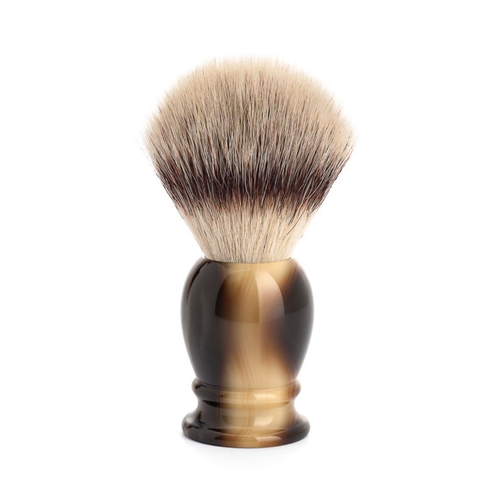 Помазок MUEHLE CLASSIC, фибра высшей категории Silvertip, смола, цвет рога, размер L (33 K 252)