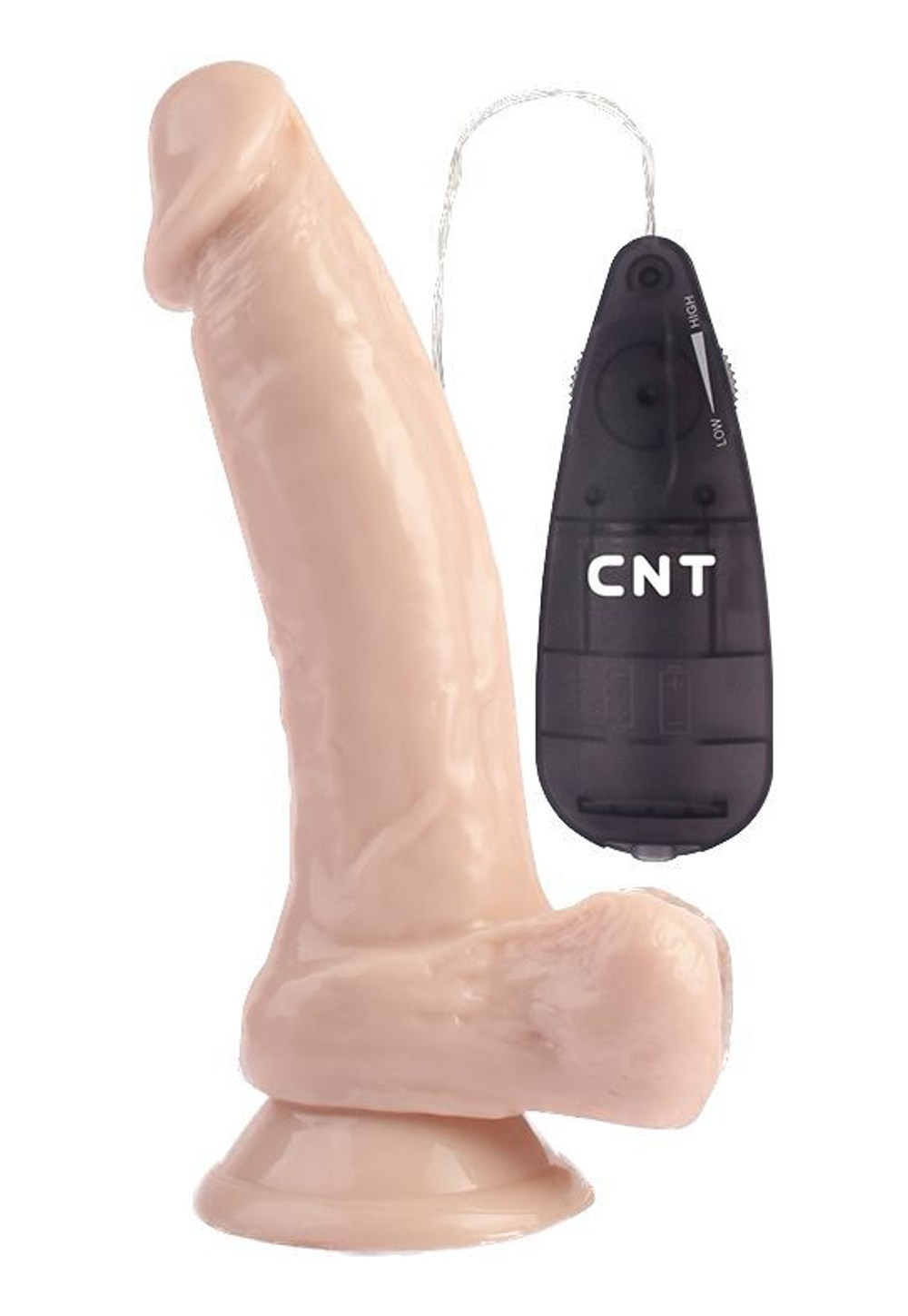 Телесный вибратор-реалистик The Master Dildo - 22,5 см. (Цвет: телесный)