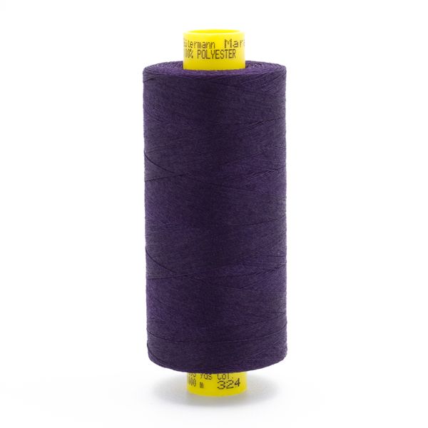 Нитка Gutermann Mara 120 (1000 метров), 1 кат., универсальная | 324 темн.фиолетовый