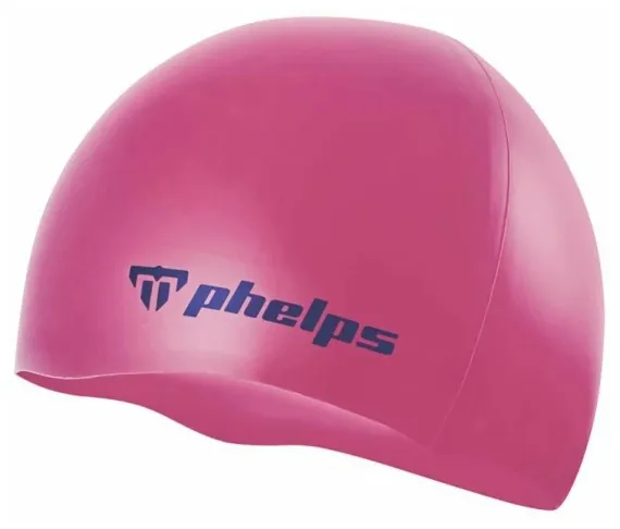 Шапочка для плавания Phelps Classic Silicone Cap розовый