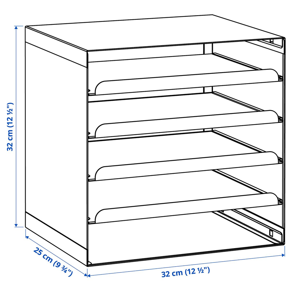 IKEA HARVMATTA  (ИКЕА ХАРВМАТТА)  -  Лоток для писем - антрацит