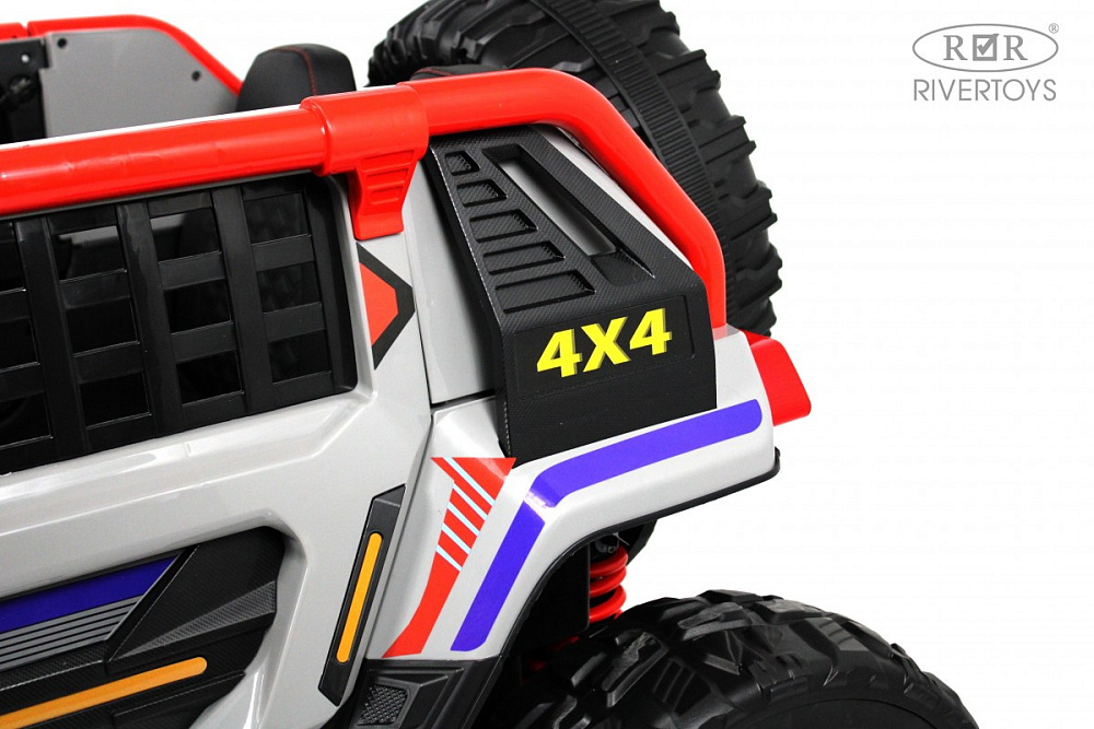 Детский электромобиль RiverToys K007AM серый