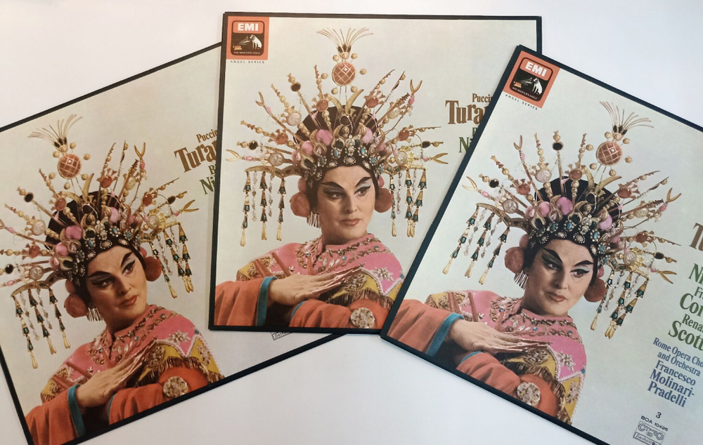 Винтажная виниловая пластинка LP Puccini Джакомо Пуччини Turandot Турандот 3 LP (Bulgaria 1986)