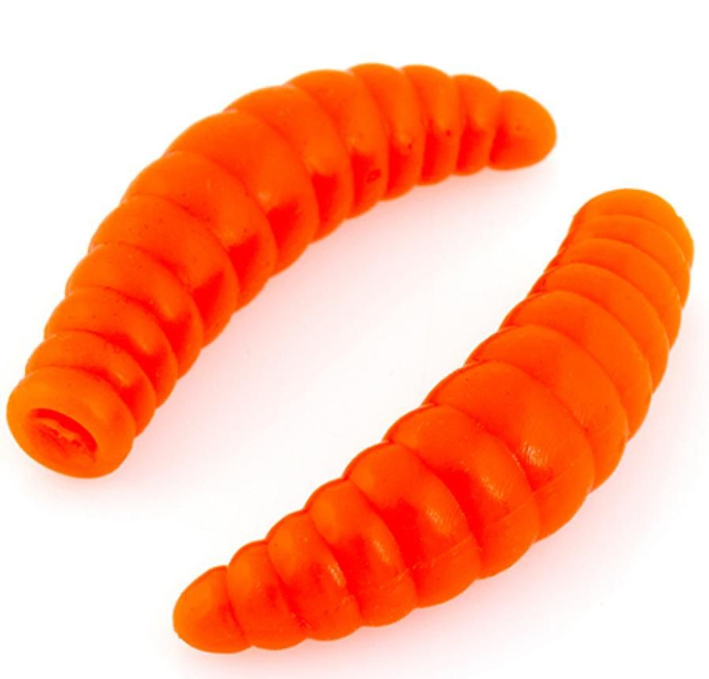 Съедобная силиконовая плавающая приманка Fish H Banan Maggot Cheese Сыр 38 мм цв оранжевый флуоресцентный
