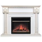 Каминокомплект Real Flame Imperia 26/33 WT с очагом Moonblaze Deluxe Brass