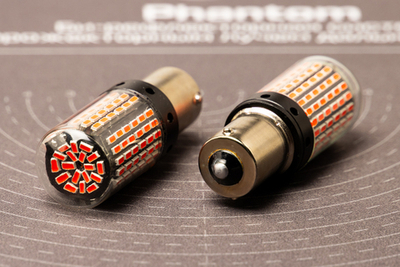 LED Лампы P21 (1156) 144 SMD (3014) Can-Bus Красный