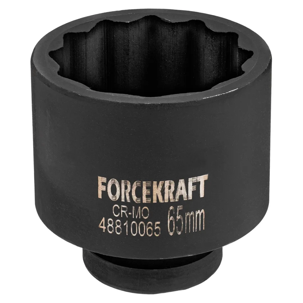 Головка ударная глубокая 1'', 65мм (12гр.) FORCEKRAFT FK-48810065