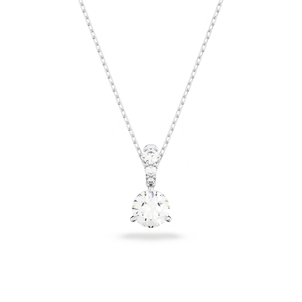 SOLITAIRE:PENDANT 7MM CZWH/RHS 5472635