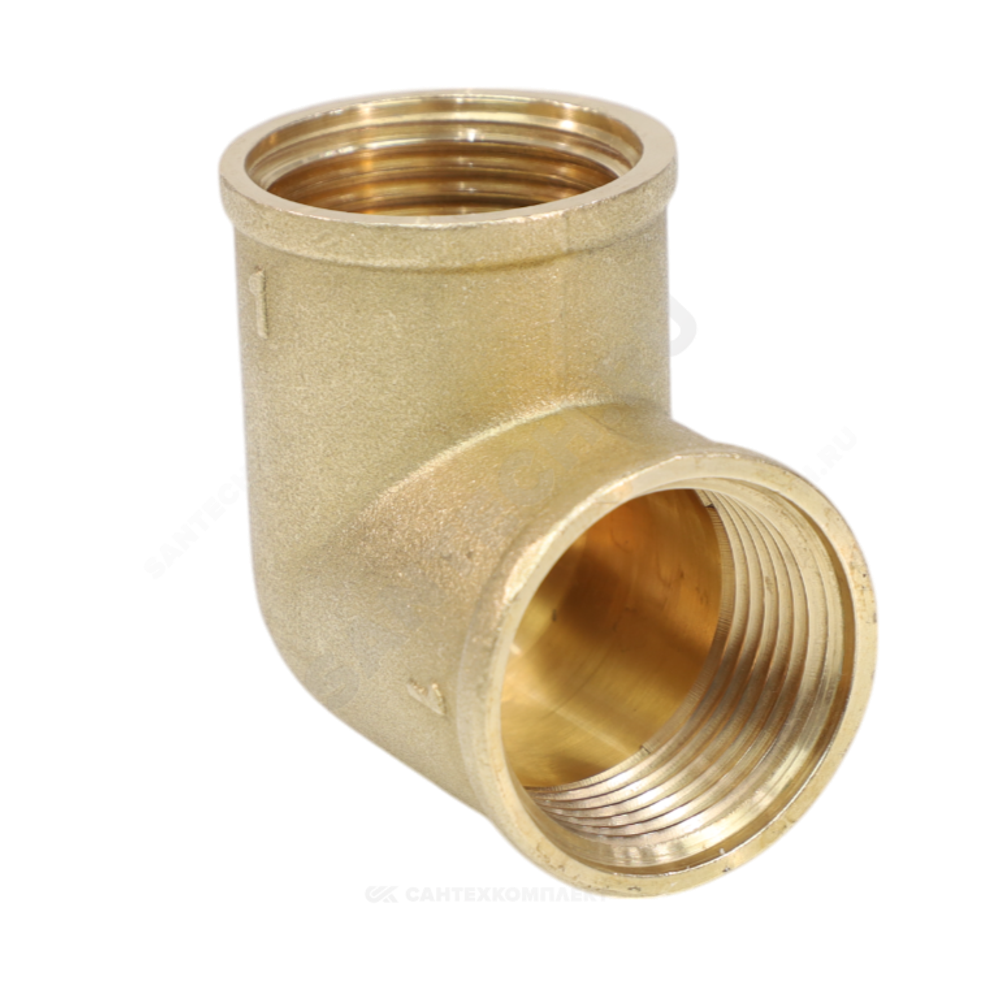 Угольник латунь Ду 15 (1/2") ВР/ВР VALFEX VF.090.L.012
