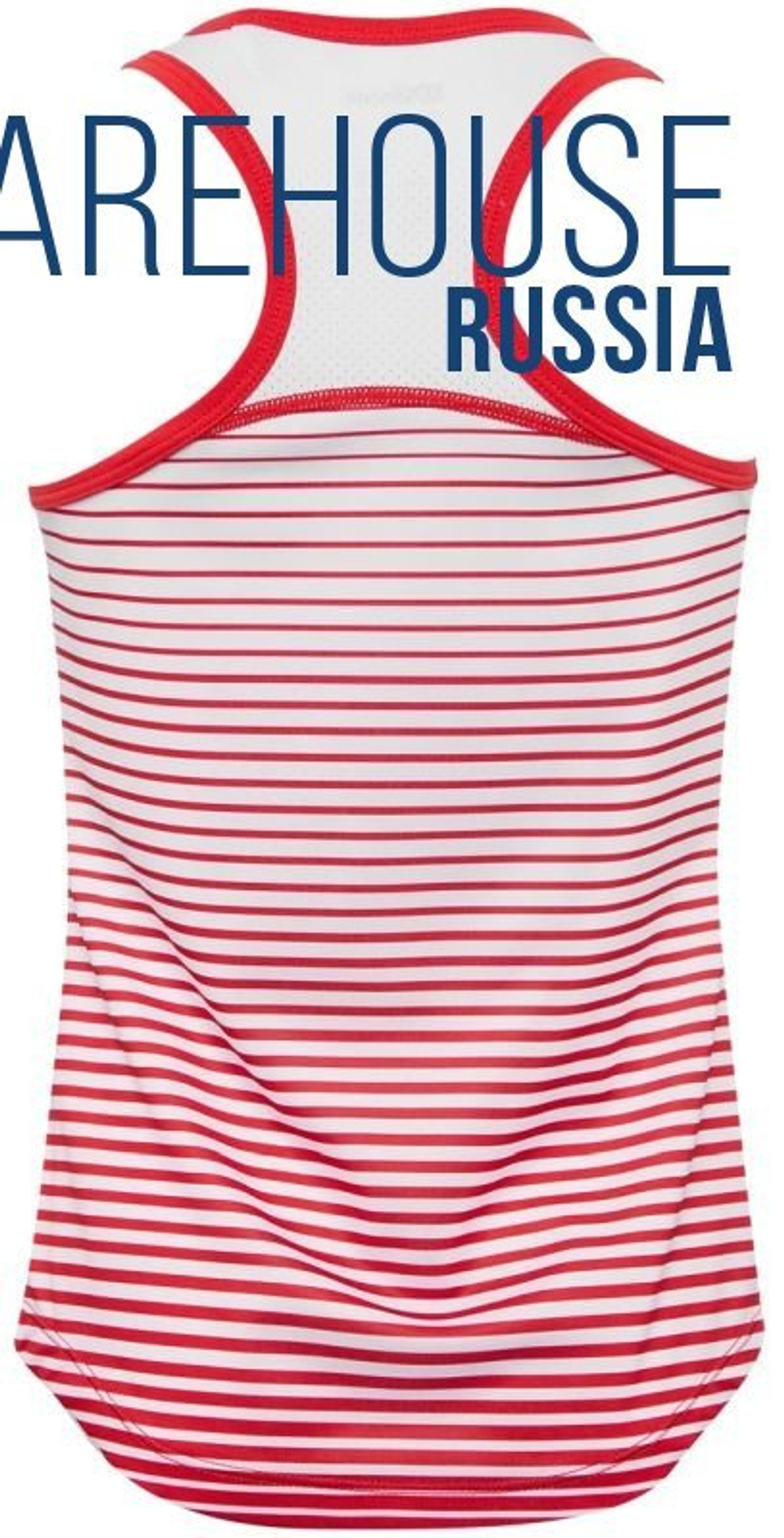 Футболка для девочки теннисная Wilson G Team Striped Tank - красный