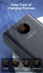 Power Bank внешний аккумулятор повербанк 40000 мАч 22.5W PD 20W ROMOSS.