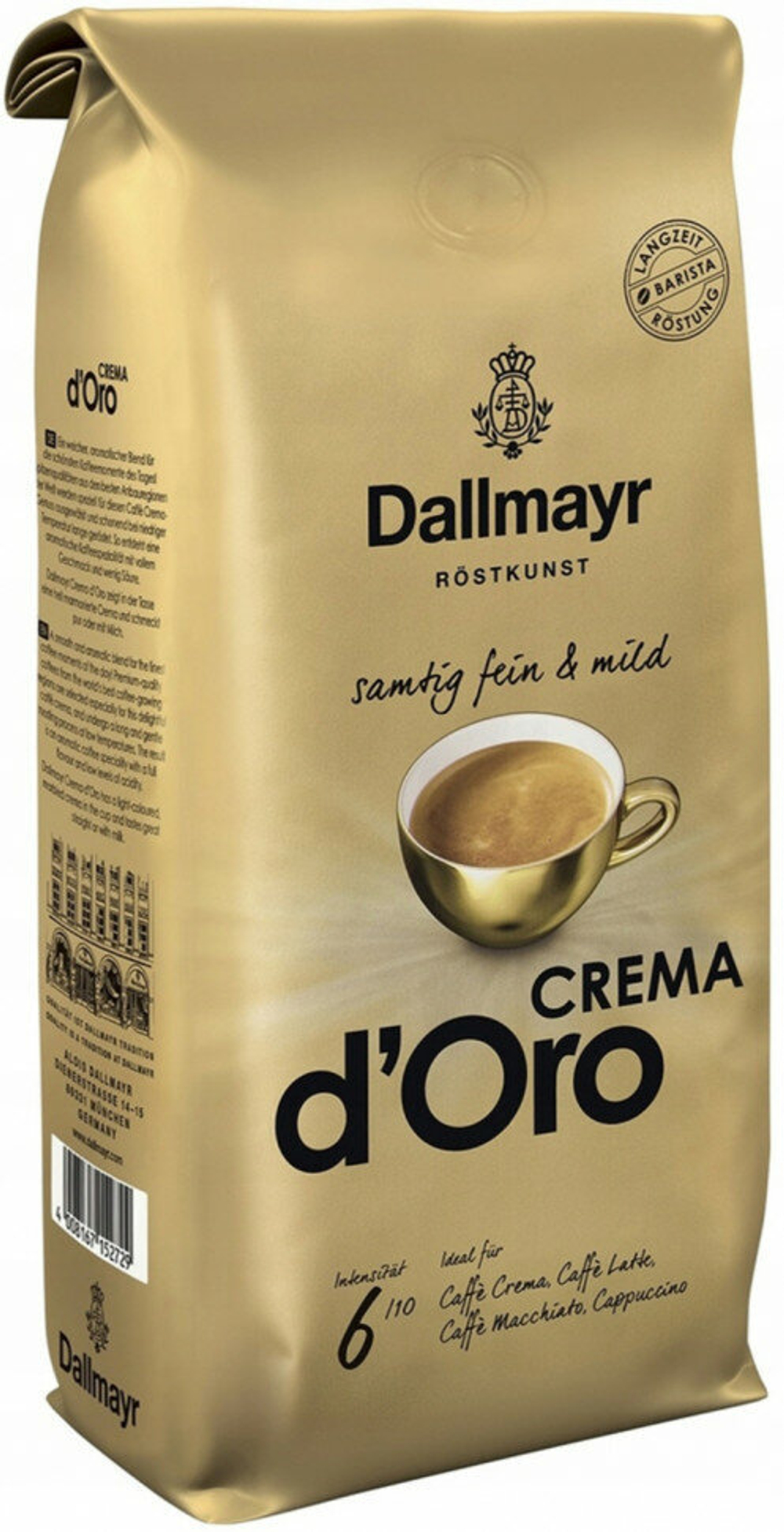 Кофе в зернах Dallmayr Crema d'Oro, 1 кг (Даллмайер)