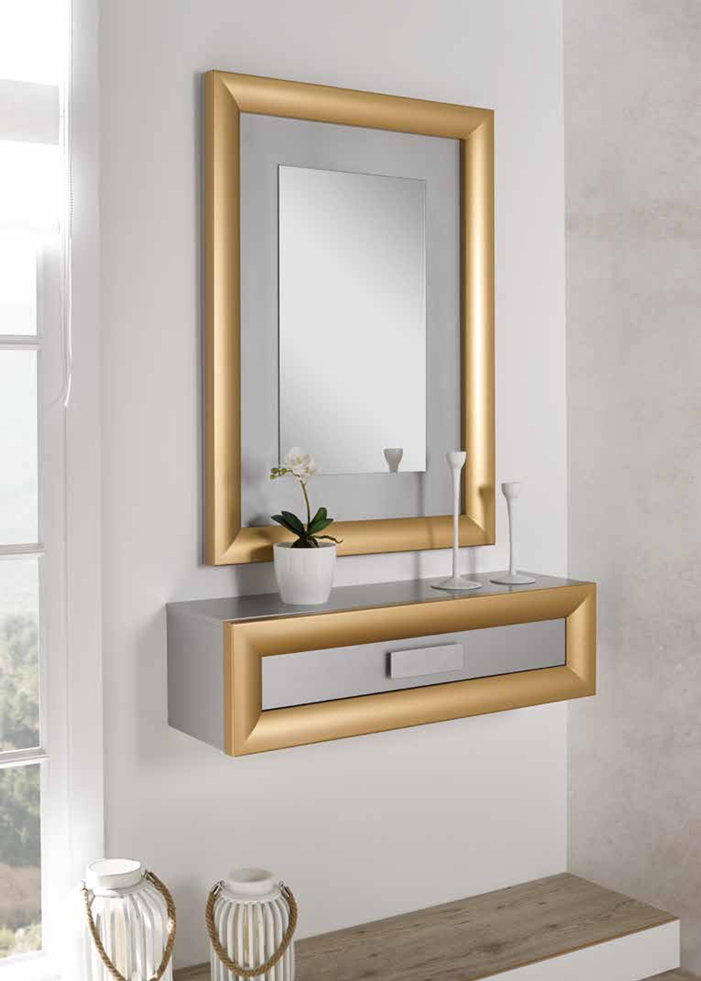 Зеркало Cloe 2046 Oro-10/Plata-10 Disemobel