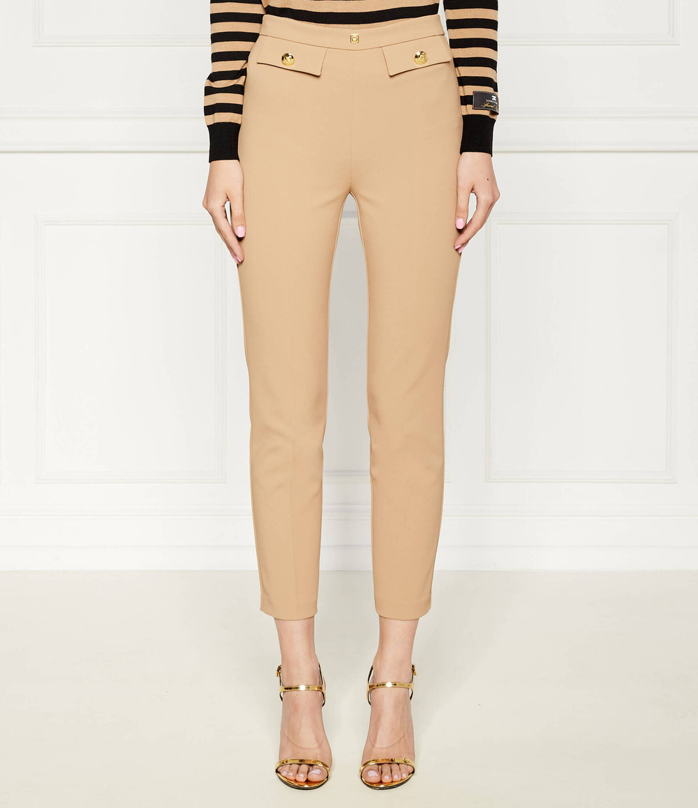 Брюки Elisabetta Franchi - светло-коричневый(PA02446E2)
