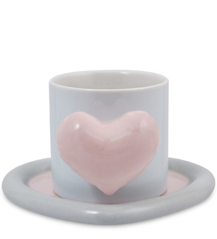 GAEM Art MUG-416/3 Чайная пара «Сердце»