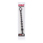 Гибкая анальная цепочка Colt Max Beads (Цвет: черный)