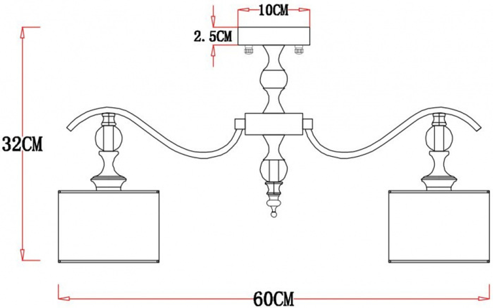 Потолочная люстра Arte Lamp IBIZA A4038PL-5CC
