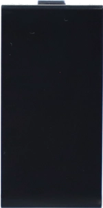 Заглушка 1 мод.,  черн. (22.5х45мм)