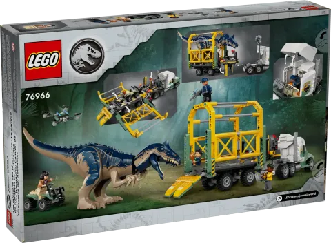 Конструктор LEGO Jurassic World 76966 Миссии динозавров: Транспортный грузовик Аллозавра