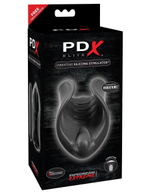 Чёрный мастурбатор Vibrating Silicone Stimulator с вибрацией (Цвет: черный)