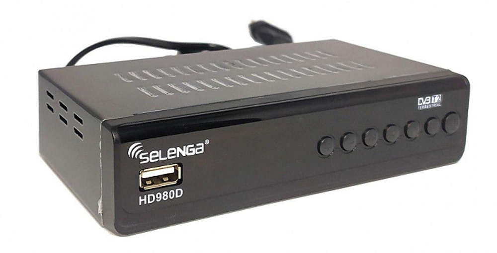 Приставка для цифрового телевидения SELENGA HD980D DVB-T2 DVB-С