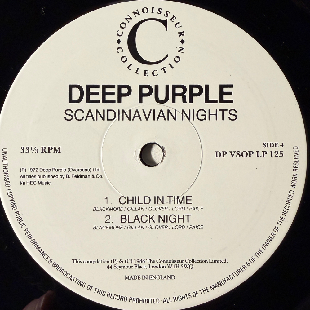 Deep Purple ‎– Scandinavian Nights - Live In Stockholm 1970 2LP (Англия 1988г.)