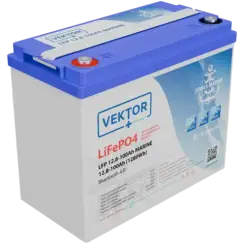 Аккумуляторная батарея Литий VEKTOR LFP 12,8-100 MARINE (Bluetooth 4.0)