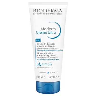 Крем Ультра для увлажнения нормальной и сухой кожи лица и тела Bioderma Atoderm Creme Ultra 200 мл