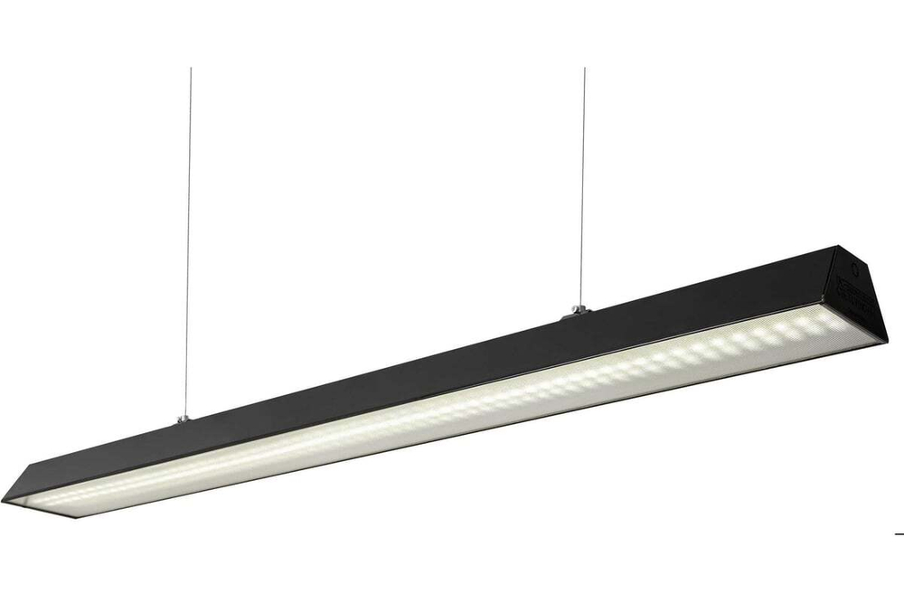 Светильник LED линейный ТРЕЙД VS305 58W-7250Lm 6000К Опал IP40 с БАП на 3ч чёрный 1230х125х64,3мм