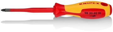 Тонкая отвертка для винтов с крестообразным шлицем Pozidriv KNIPEX 98 25 02 SL KN-982502SL