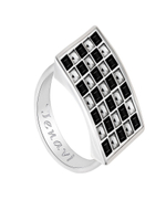 "Avatar" кольцо в родиевом покрытии из коллекции "Digital" от Jenavi