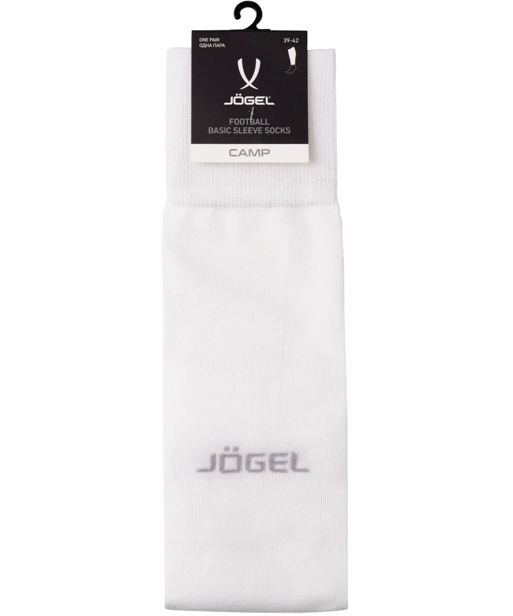Гольфы футбольные JÖGEL CAMP BASIC SLEEVE SOCKS 00, белый/серый