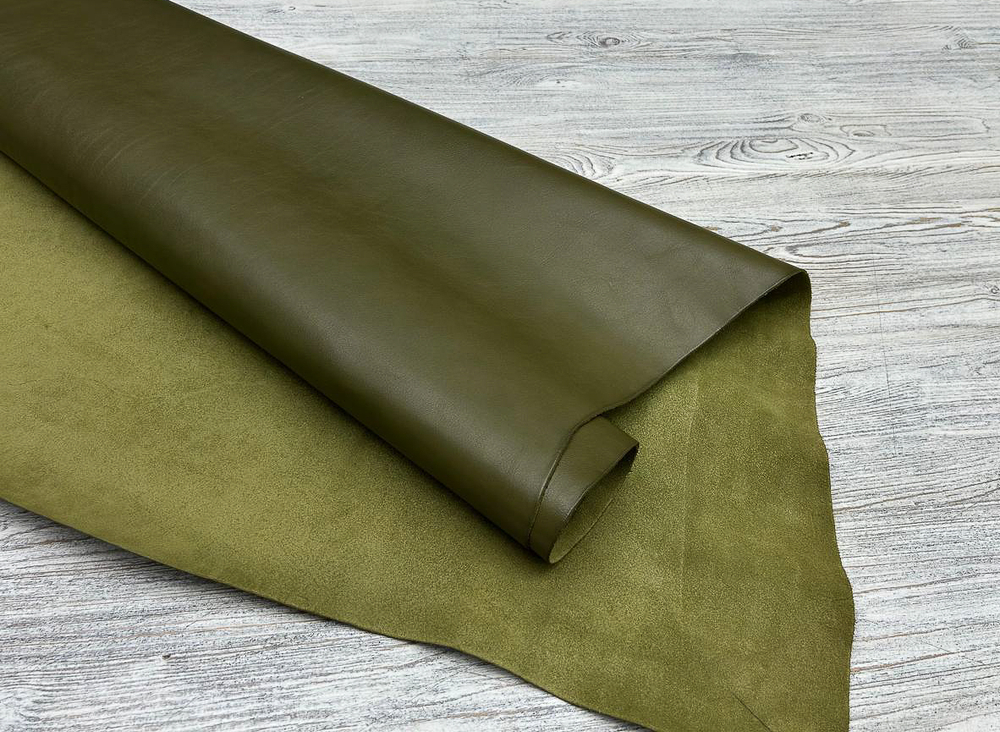 Фактура кожи Vacchetta Extrella Oliva